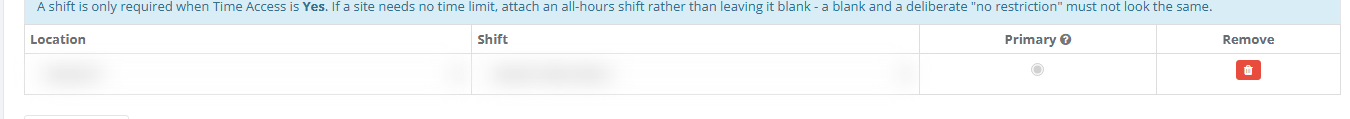 Edit form with one office row