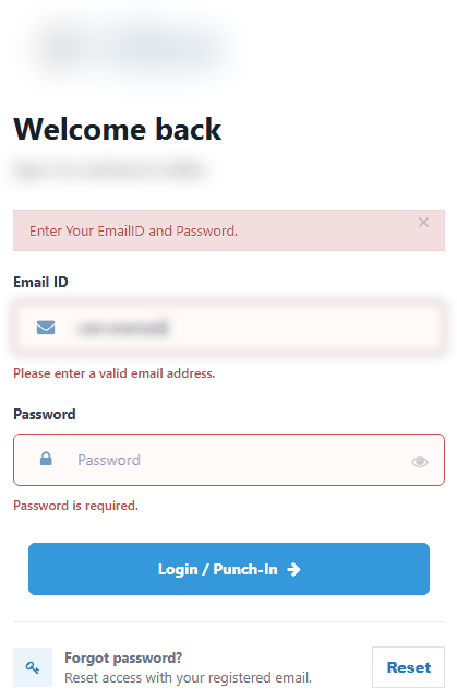 An Email ID that is not an e-mail address is refused