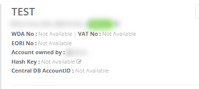 Side panel of a customer that is not linked